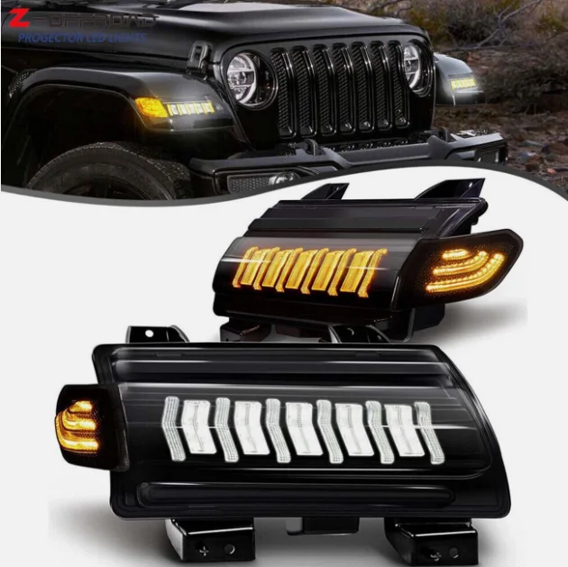 Hw 4x4 Offroad Fender Lights For Wrangler Jl 2018+ -only For Sports