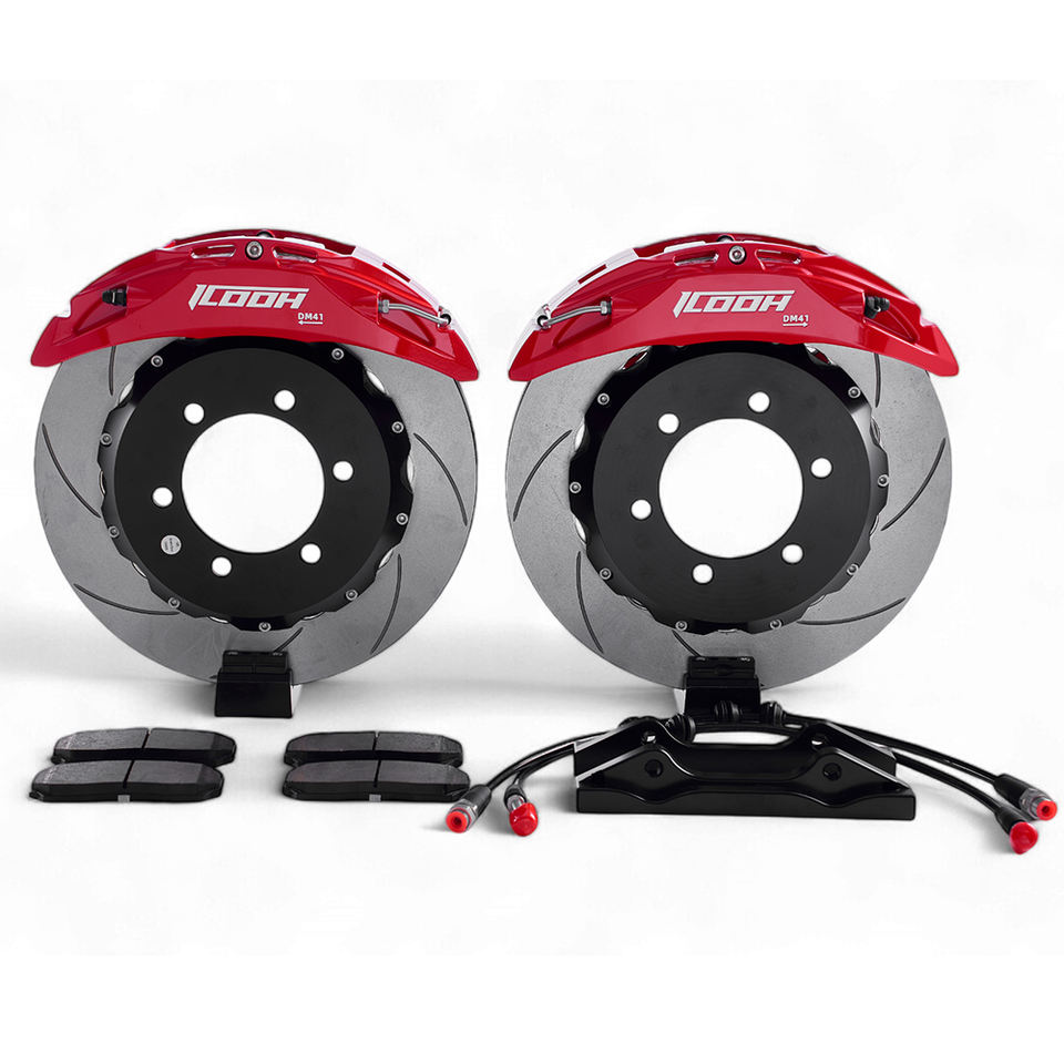 ICOOH 4-piston big brake kit — full setup (rotors, calipers, pads), sent for 2013 Dodge Challenger RT