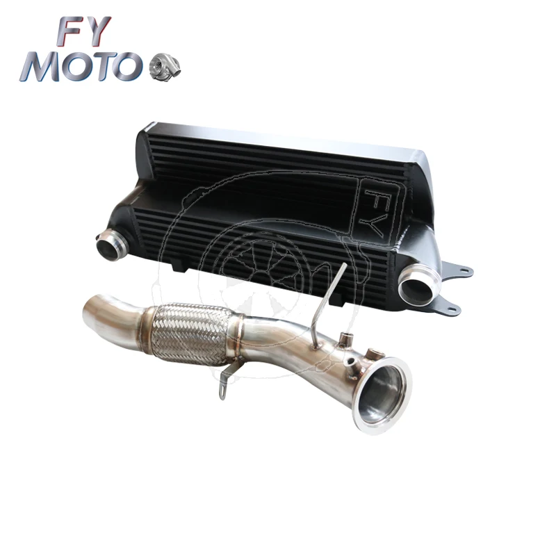 Intercooler + Downpipe For BMW 3er 325d 330d E90 5er 530d E60 M57n2