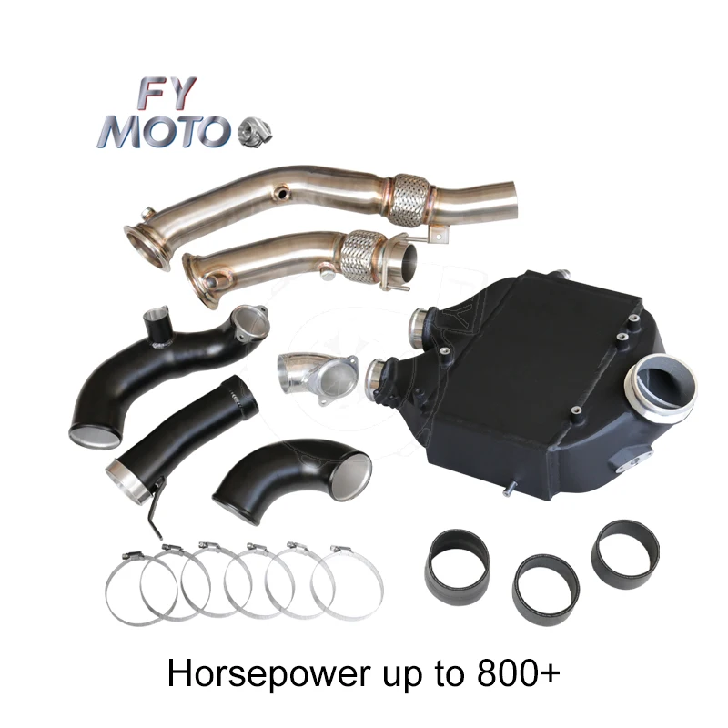 Intercooler + Inlet Pipe + Downpipe For BMW M3 M4 S55 F80 F81 F82 F83