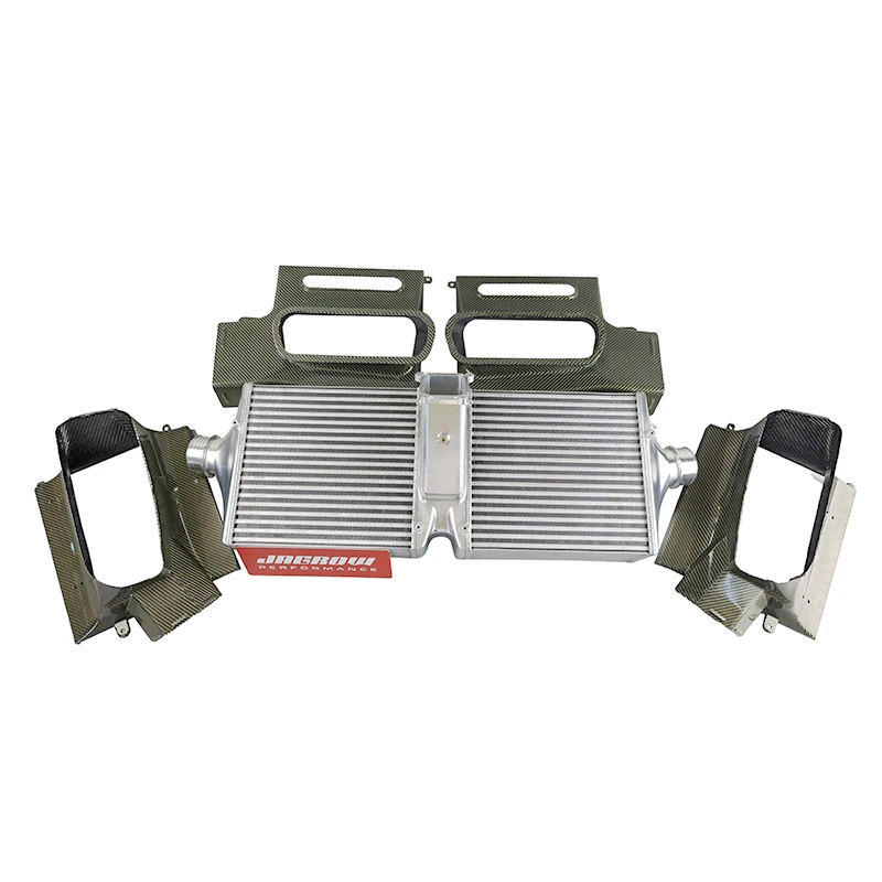 Jagrow High Performance Intercooler With Carbon Fiber Air Guide Hood For Porsche 911 992