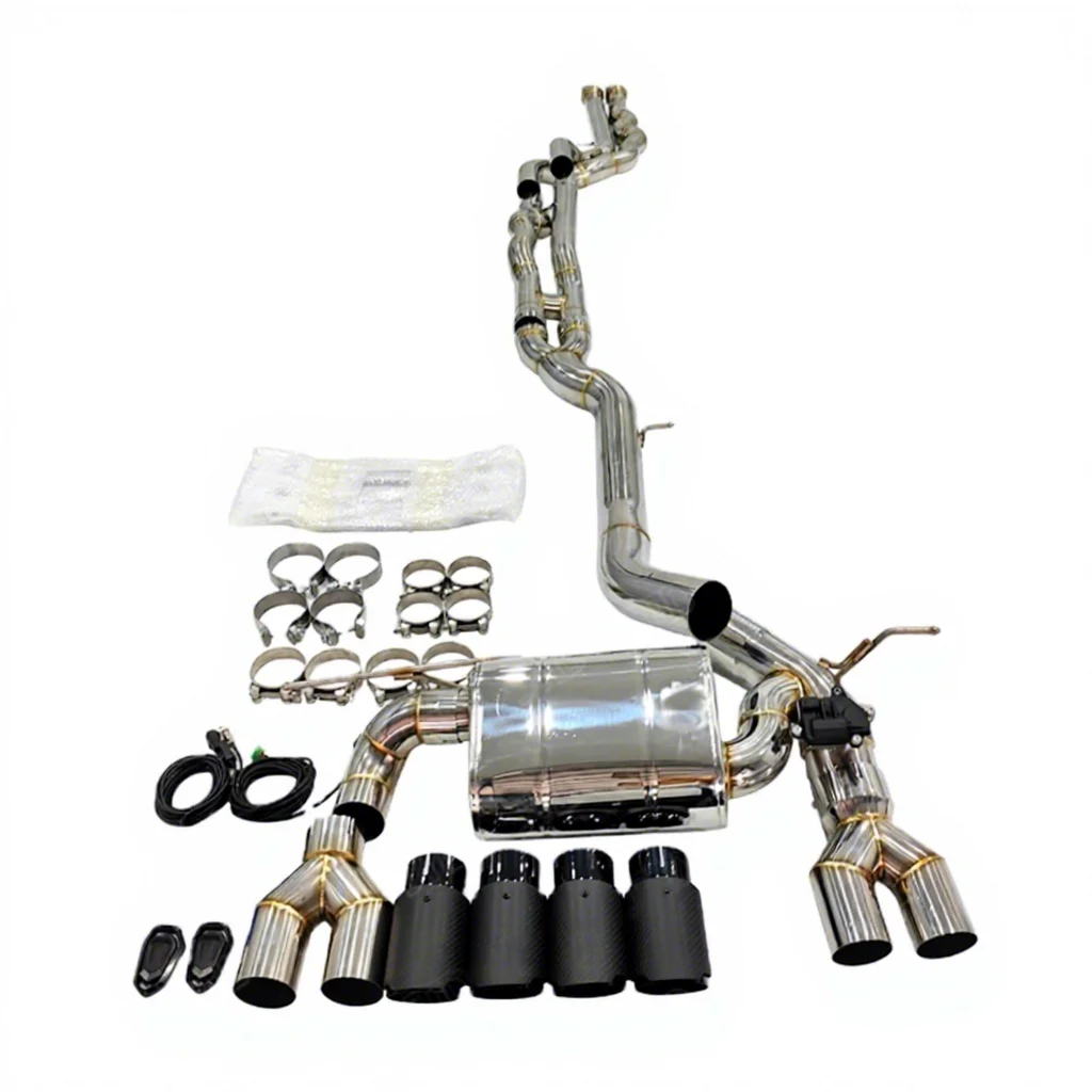 Jtld Newest Design Exhaust Valved Midpipe Catback For BMW M3 M4 F80 F82 S55 Equal Length Mid Pipe Valvetronic Exhaust System