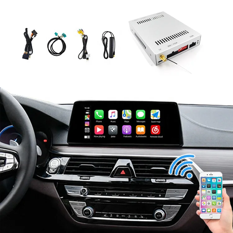Kanor Wireless Apple Carplay Android Auto For BMW F10 F20 F48 F25 F26 F15 Nbt System Kn-cp-nbt