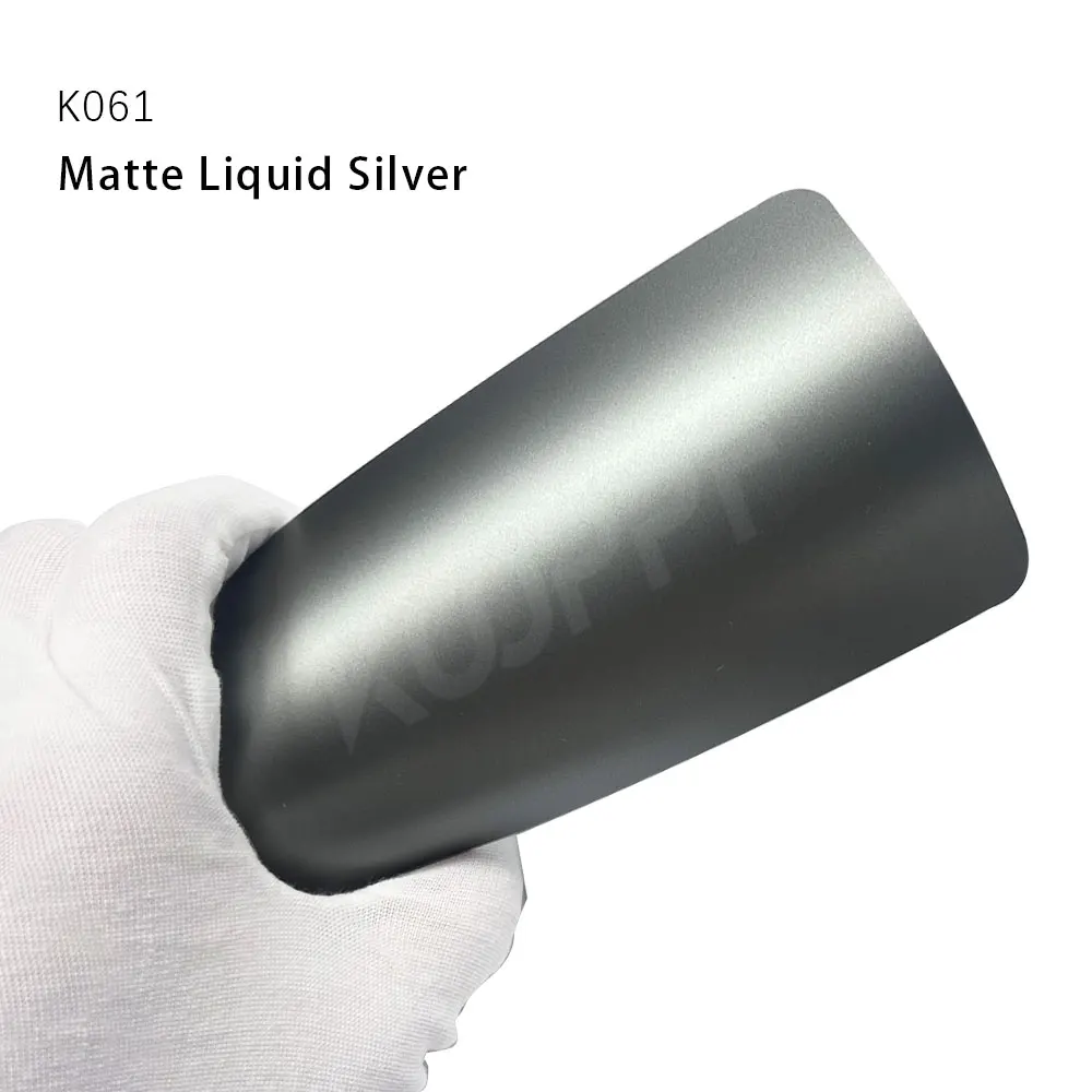 Koofilm K061 Matte Liquid Sliver 1.52*16m 8mil Self Heat Healing Wrap Color Changing Car Body Tpu Ppf Paint Protection Film