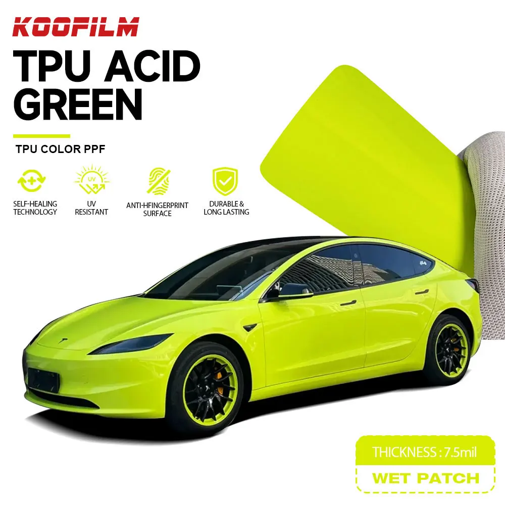 Koofilm Ppf Tpu Color Surface Anti-finger Print Paint Protection Car Color Change Wrap Film Self-healing Car Body Decoration
