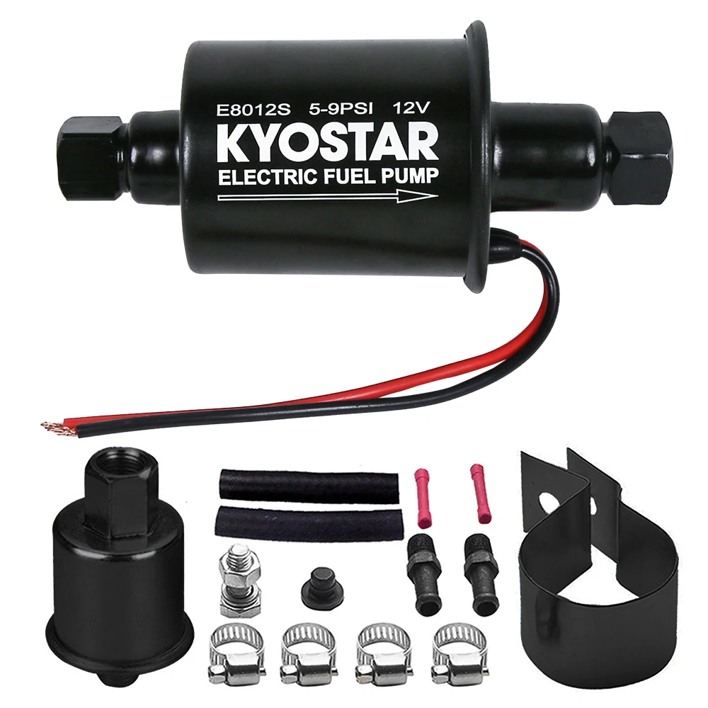 Kyostar 12v Universal Micro Electric Fuel Pump Low Pressure 5-9 Psi Engine For Car Made Of Aluminium Model E8012s