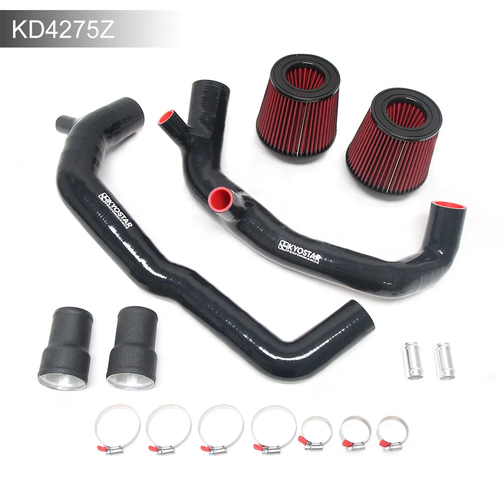 Kyostar For BMW N54 135i 335i 335xi 535i 535xi Z4 E90 Cold Air Intake 2" Silicone Inlet Intake Hose Pipe