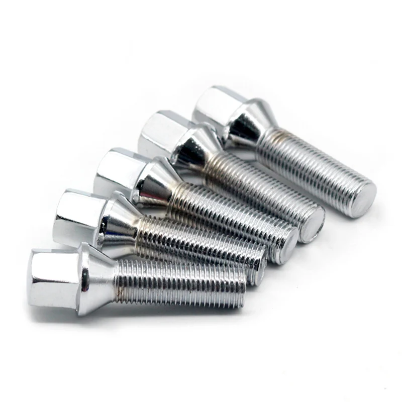 Length 50mm M12x1.5 12x1.25 14x1.5 14x1.25 Car Alloy Wheels Nuts Bolts Screws For Vw Golf Benz Audi A4 A5 Tt BMW E90 E46