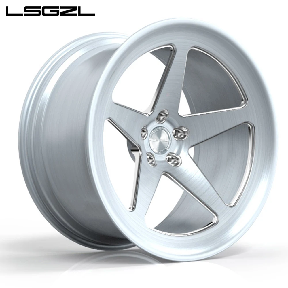 Luxury Custom 15 17 18 19 20 21 22 24 Inch Forged Alloy Car Wheel Brush Silver 5x114.3 5x120 5x130