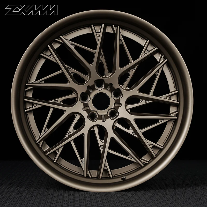 Luxury Forged Wheels 5x120 5x114.3 2-piece Rims 19 20 21 22 5x130 Custom Rims Bronze Finish For Audi Mclaren720s Lamborghini