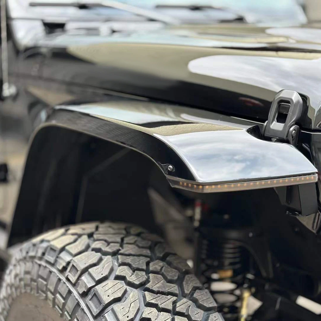 Maiker High Mount Fender With Light For Jeep Gladiator Jt Fender Flare Accessories Maiker