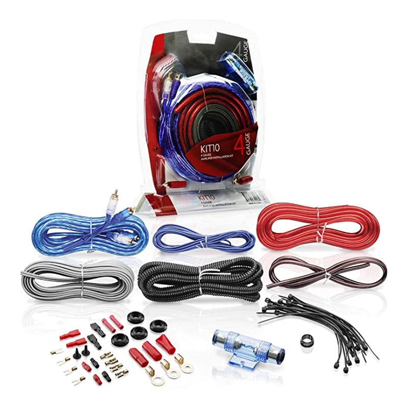 Manufacturer Auto 4 Awg Amp Kit 0 Gage Car Amplifier Installation Wiring Sub And Amp Wiring Kit