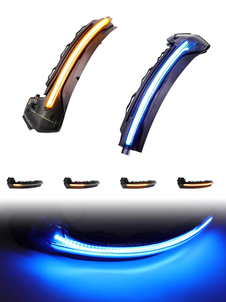 Mirror Waterproof Dynamic Turn Signal Lights Led For Audi A3 8v S3/rs3 Rearview Indicator Blinker Flowing White/blue Yellow Lamp