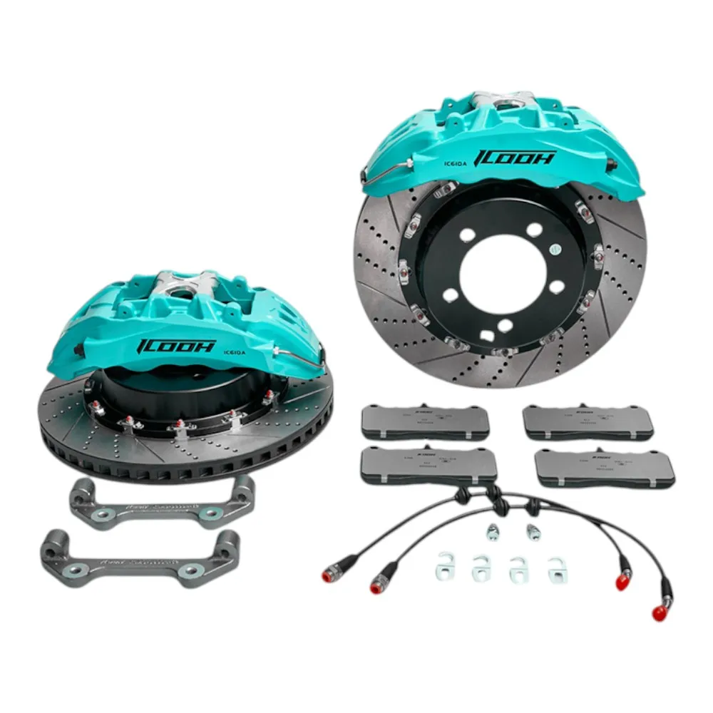 Modified Kit Brake Calipers 6 Pot 380mm Drilled Disc Big For Mustang Big Brake Kit