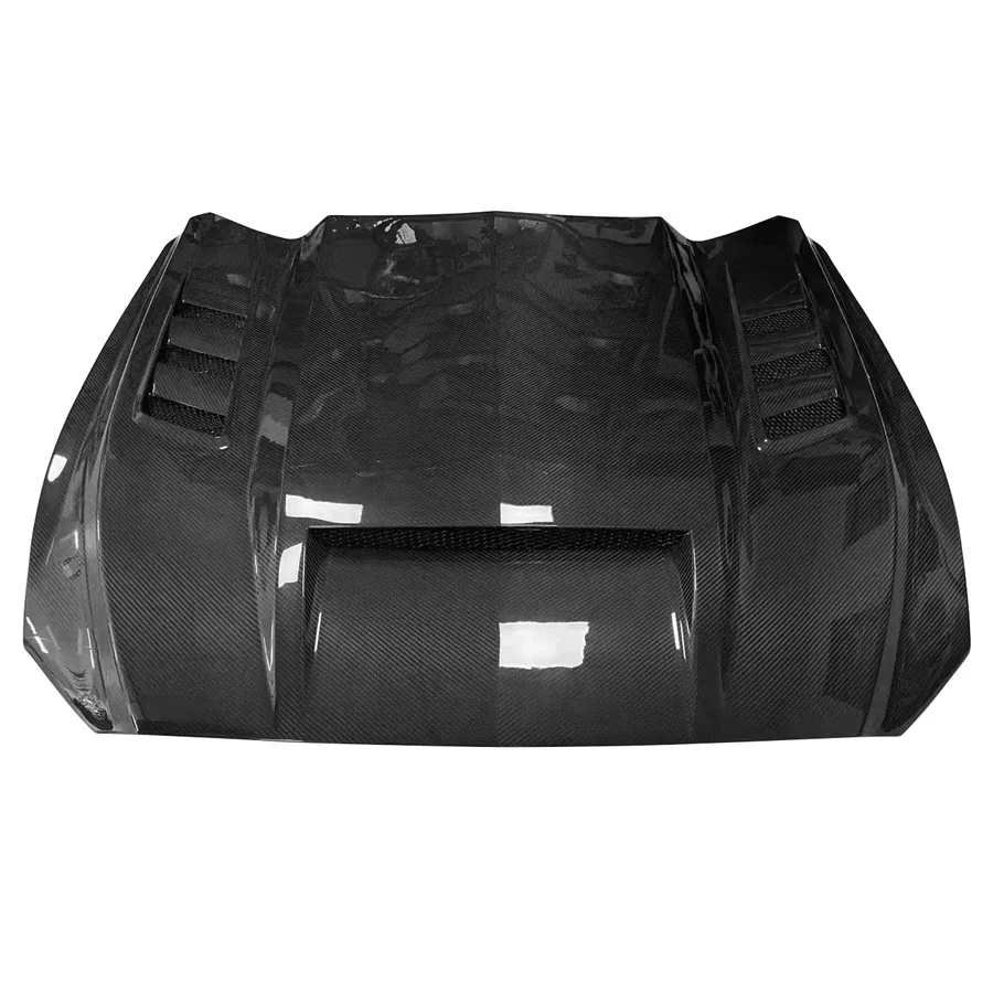 New 2015-2023 For Ford Mustang Carbon Fiber Front Engine Bonnet Hood Vents Modified For Enhanced