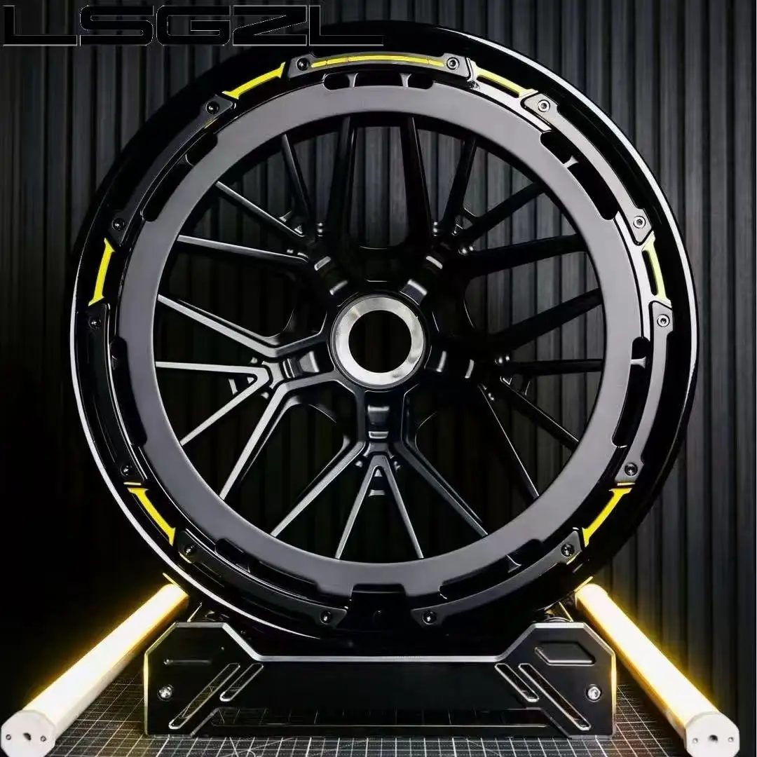 New Carbon Fiber Forged Alloy Wheels Deep Concave Design 17-21 Inch Luxury Brush Chrome Finish