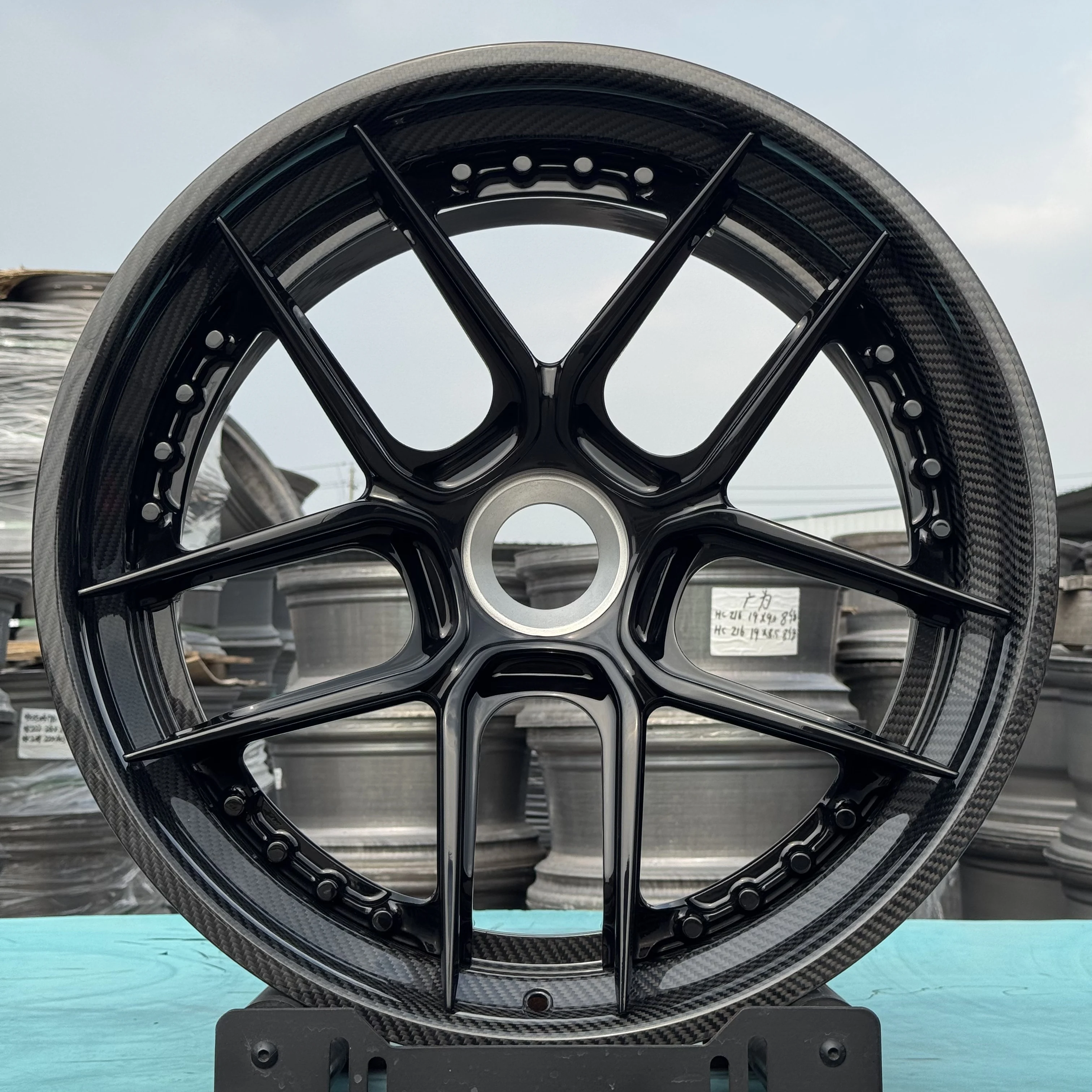 New Carbon Fiber Forged Aluminum Alloy Wheels For Benz Audi For BMW For Porsche For Ferrari Sizes