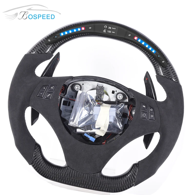 New Design Carbon Fiber Leather Car Steering Wheel For BMW E92