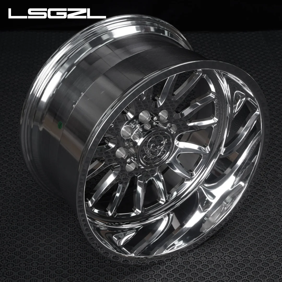 New Forged Aluminum Alloy Deep Dish Truck Rims Dually Wide Wheels For Gmc Silverado 22-30 Inch