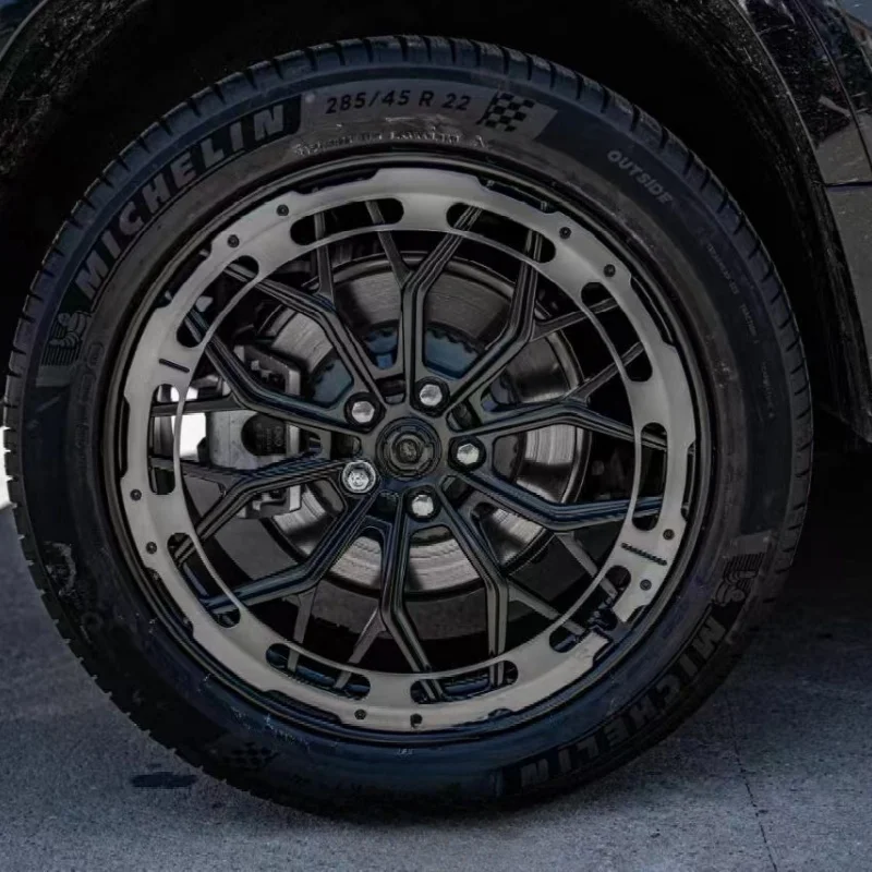New Monoblock Twill Carbon Fiber Wrap R20 Wheels Aluminum Forged Alloy Passenger Car Rims 19 Inch