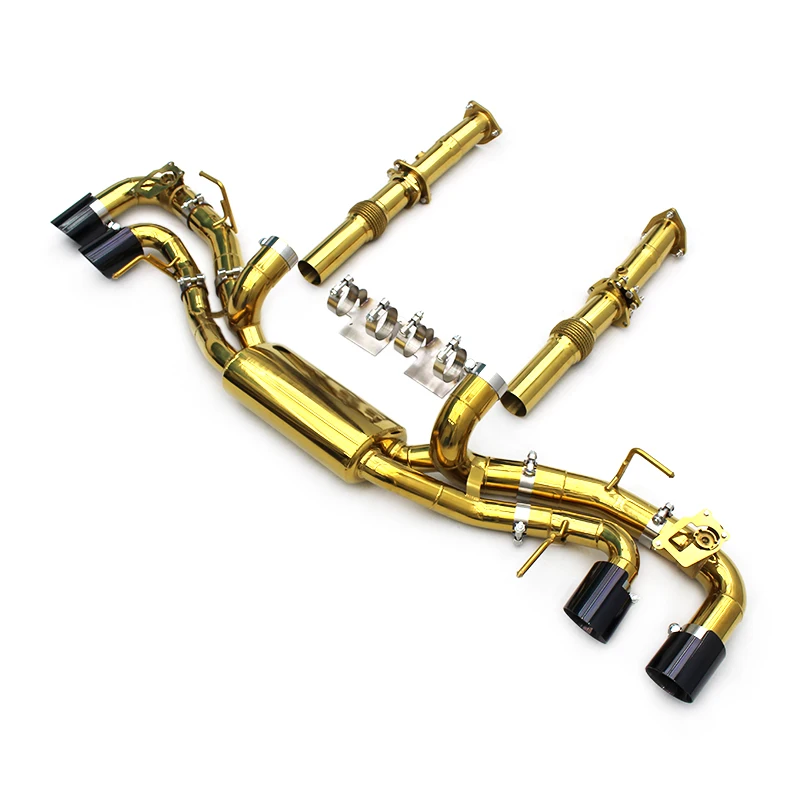 Obm Plating Gold Stainless Steel Catback Exhaust For Chevrolet Corvette C8 2019-2025 Downpipe