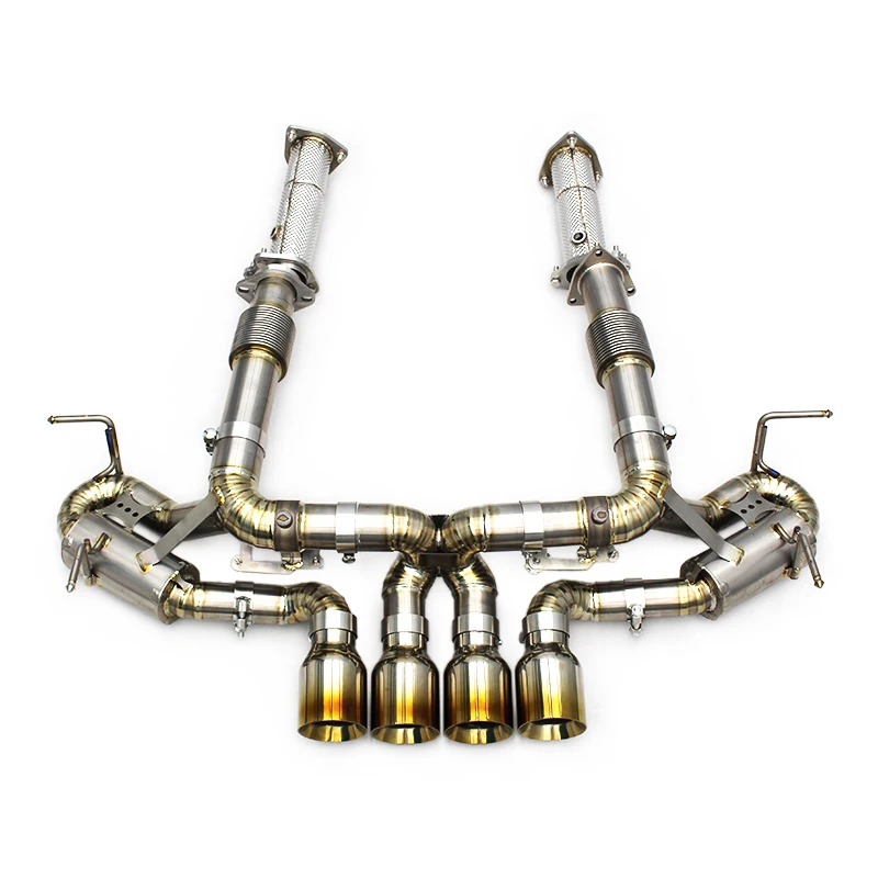 Obm Titanium Catback Exhaust Pipes Free Flow Pipe For Chevrolet Corvette C8 Z06 2019-2025 With Oem