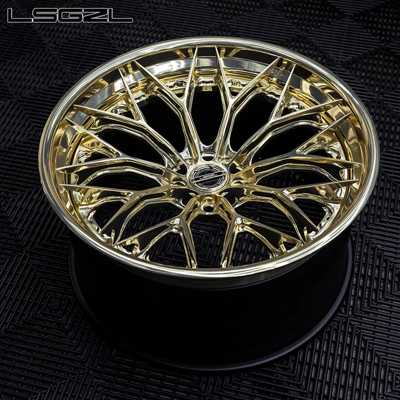Oem 2-piece Monoblock Concave Wheel Forged Hub 5x120 5x114.3 5x130 Wheel 18 19 20 21 22 24 Inch