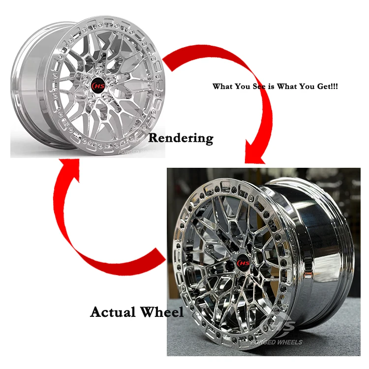 Oem Custom Chrome Beadlock Forged Wheels Rims Monoblock 5x120 Drag Racing For BMW M3 M4 F30 F80 G20