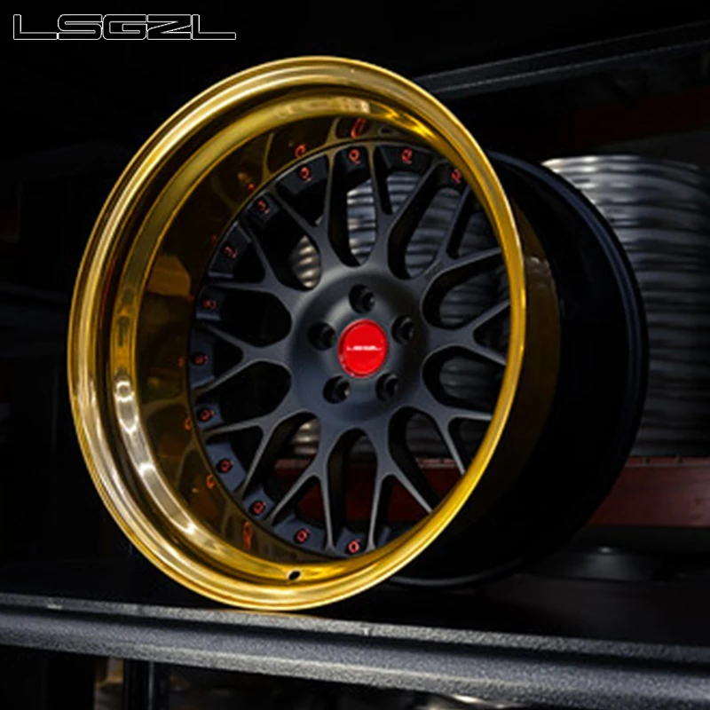 Oem Custom Deep Dish Forged Alloy Car Carbon Fiber Rim 18 19 20 22 24 26 Inch Concave Chrome Wheels