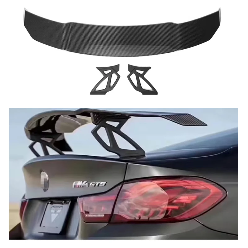 Oem Dry Carbon Fiber Rear Trunk Wing Spoiler For BMW Sedan F80 M3 F82 M4 V Style Racing Wing Boot Spoiler 2014-2020