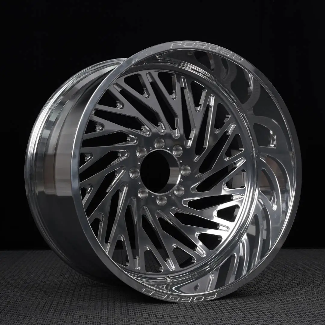 Oem Dually Wheel 22 24 26 28 30 Inch Forged Black Chrome Polished Color 8x6.5 Deep Dish