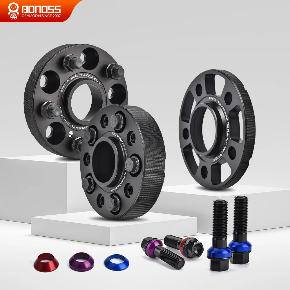 Oem Forged Hubcentric Wheel Spacers For Mercedes BMW Audi 5x112 5x120 6061-t6 7075-t6 Active Cooling Adapters Factory Custom Odm