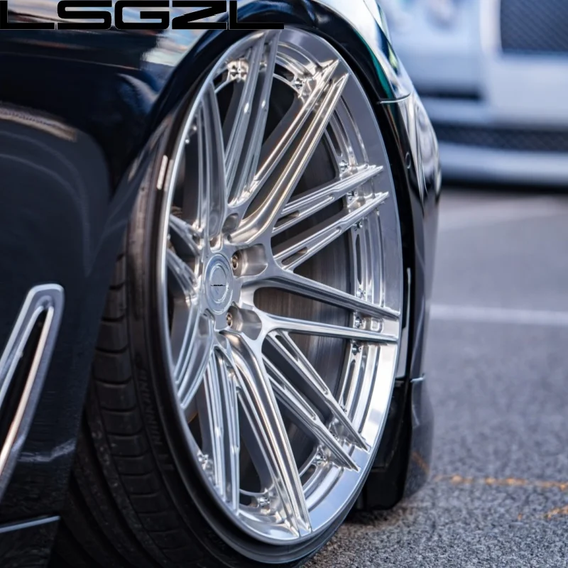 Oem Forged Monoblock Concave Polished Wheel Rims For Mercedes Audi BMW Urus 5x114.3 5x120 5x130