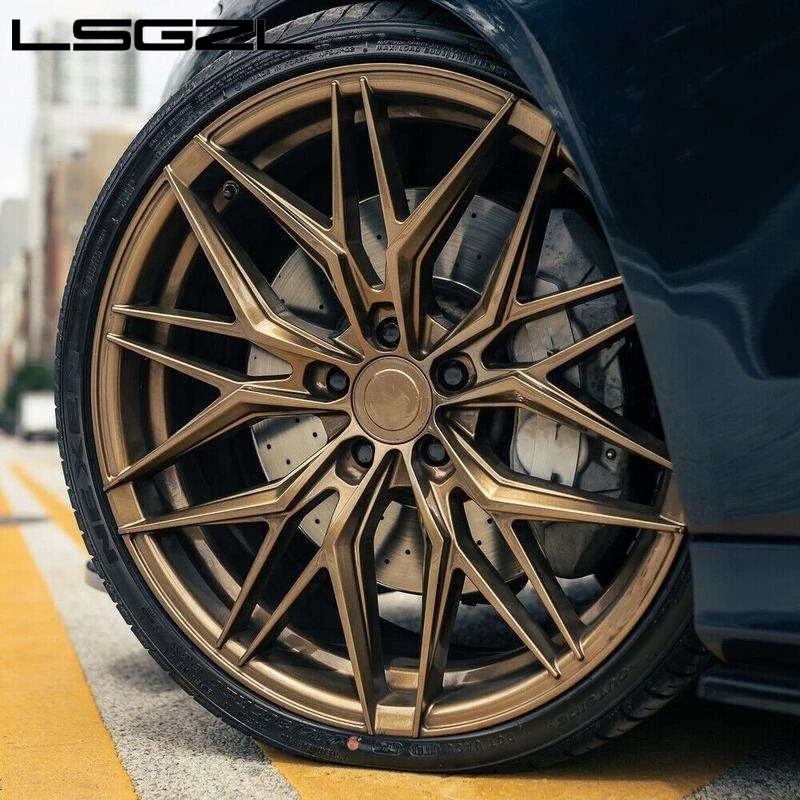 Oem Luxury Forged Alloy Car Wheel Rim Deep Concave Bronze 5x114.3 5x120 5x130 Concave Spoke Wire
