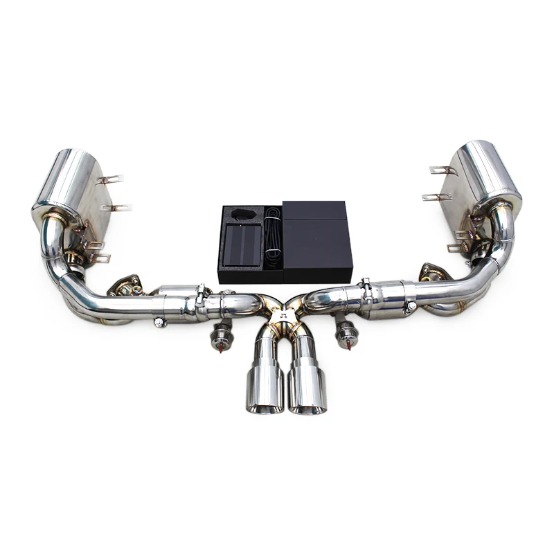 Oem Stainless Steel Axle Exhaust For Porsche 911 997.1/997.2 Carrera 2004-2012 Upgrades Gt3