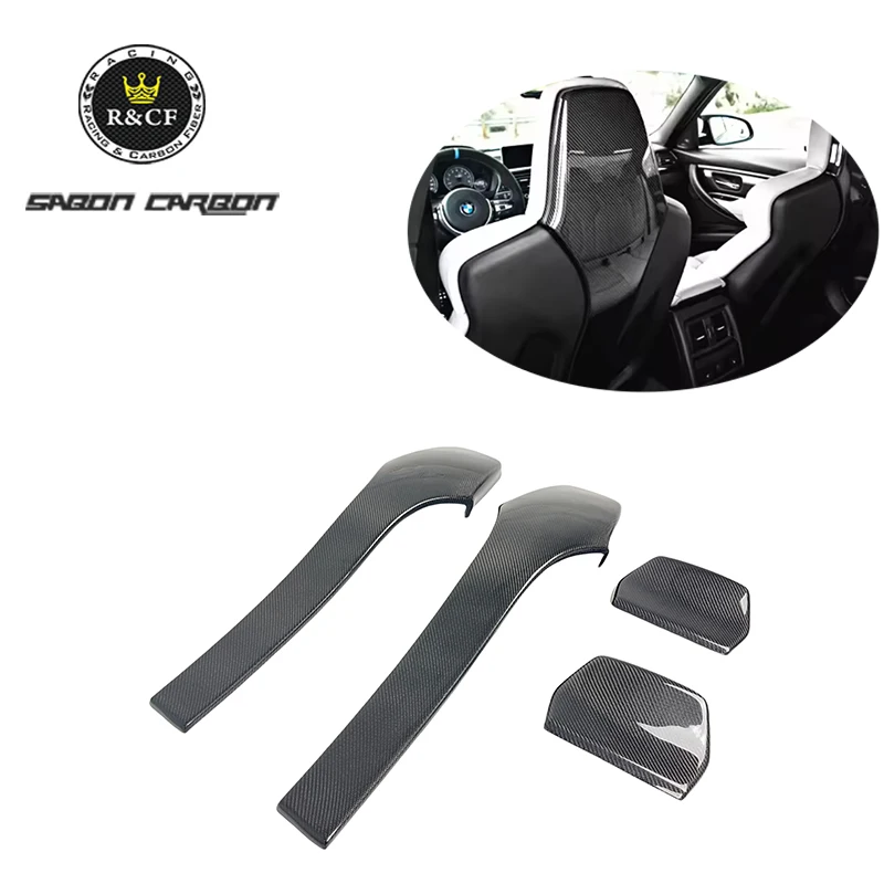 Oem Style Lightweight Dry Carbon Fiber Universal Seatback Shell Cover For BMW F80 M3 F82 M4
