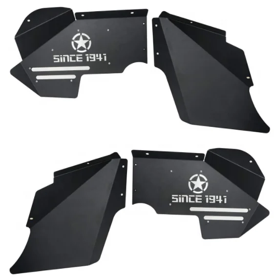 Offroad Car Accessories Steel Front Fender Liner Kit For Wrangler Jk 2007-2017