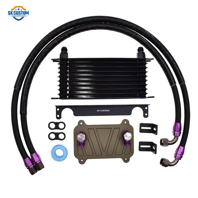 Oil Cooler Kit For Porsche Cayenne Turbo 4.5t 9pa 955 Engine Nylon Hose Kit