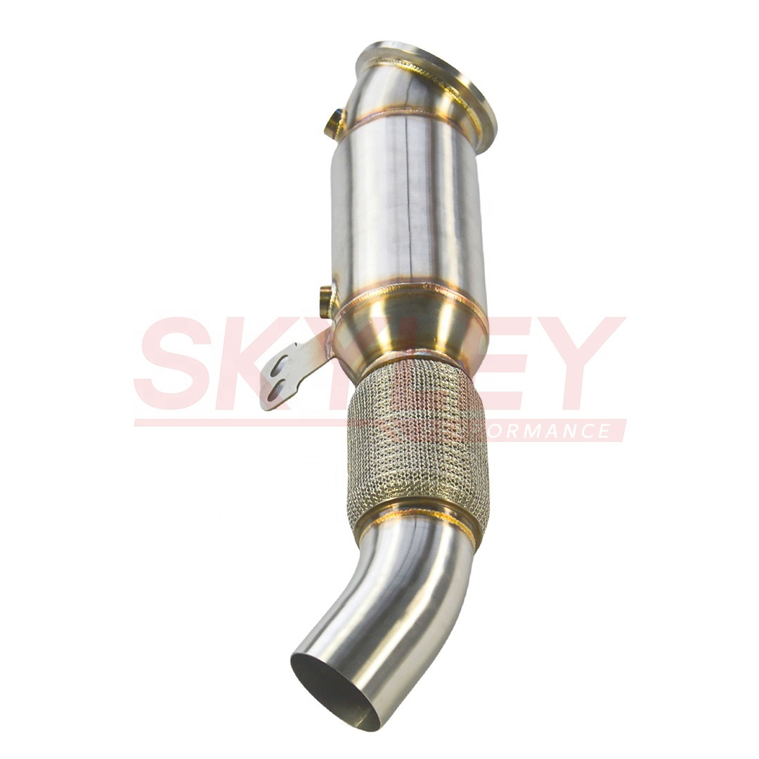 Performance Catted Downpipe for BMW B58 2016+ (M240i/M340i/M440i/540i/740i/X3 M40i G01/X4 M40i G02, not for OPF/GPF) - 100/200/300/400 cell options | B58 DP & Catted Downpipe