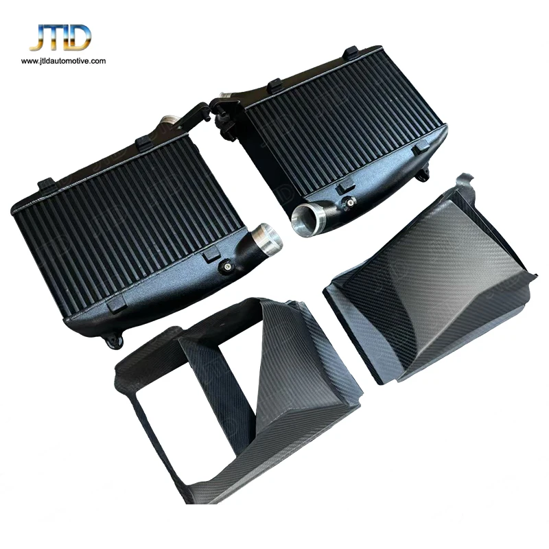 Performance Intercooler For Audi C8 Rs6/rs7 4.0t V8 Biturbo,Includes Carbon Fiber Shroud,Direct