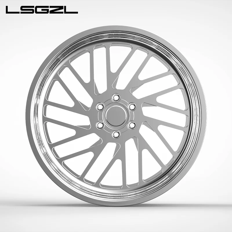 Polish 24x12 24x14 26x14 8x6.5 8x200 Truck Forged Wheels 6x5.5 Pickup Truck Custom Super Single