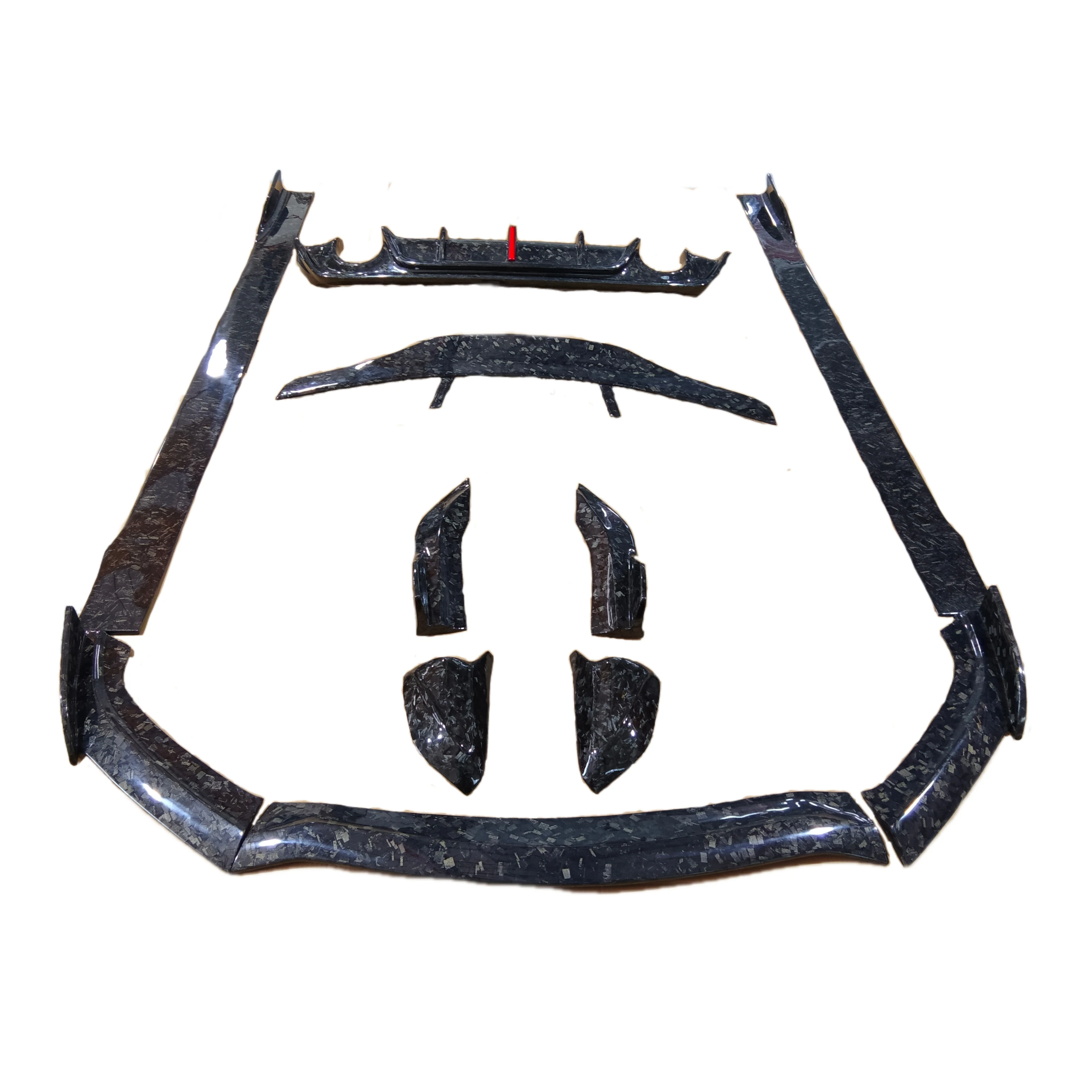 Q60 Forge Front Lip Side Skirts Car Spoiler Rear Diffuser Wing For Infiniti Q60