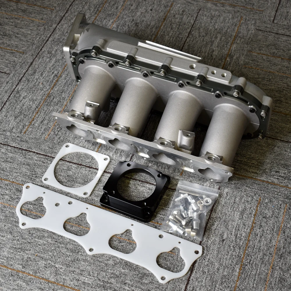 Race 90mm Throttle Body K20 K24 Engine Intake Manifold For Honda Civic 2002 -2005 Coupe Si Rsx K