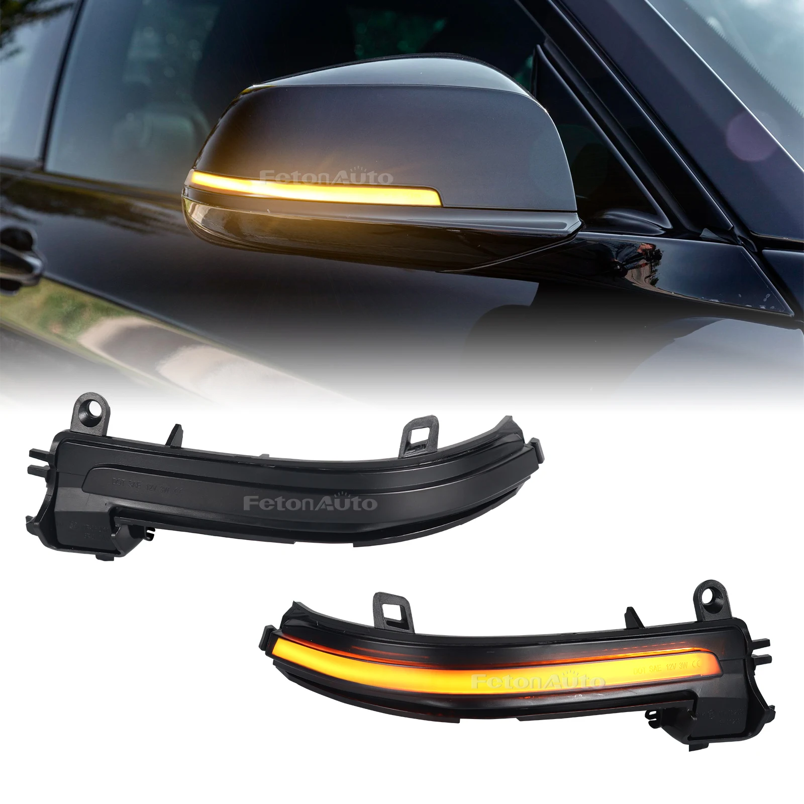 Rearview Lamp Led Dynamic Turn Signal Lights For BMW 1 F20 F21 2 F22 F23 F87 3 F30 F31 F34 F35 4 X1 I3 Indicators Blinker