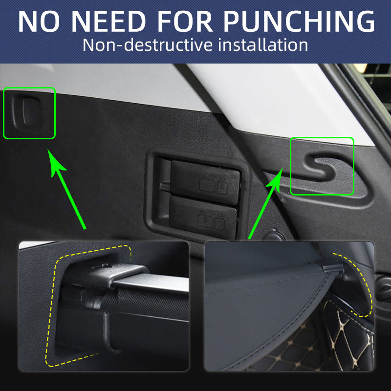 Retractable Trunk Cargo Cover for GMC Terrain 2018-2026 — photo 2