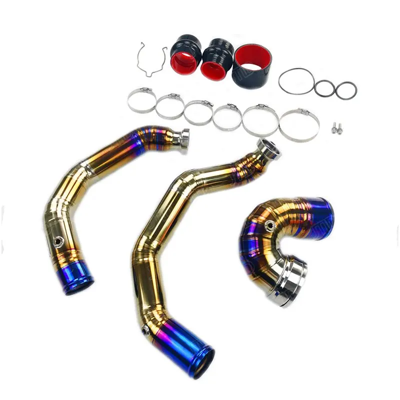 S55 Engine Titanium Charge Pipe With Jpipe For BMW F80 M3 F82 M4 F80 M3 Lci F83 M4 Lci F87 M2c Lci