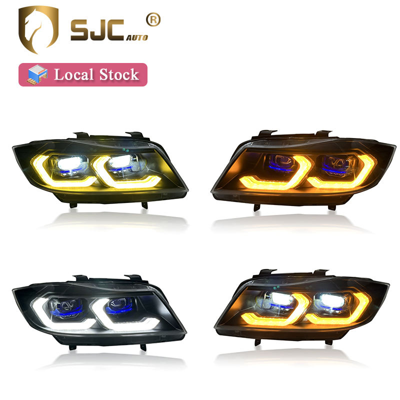 SJC Auto Car Lights for BMW 3 Series E90 Headlight Assembly LCI Headlamp Modified 2005-2012 LED Headlight Daytime Running Lights
