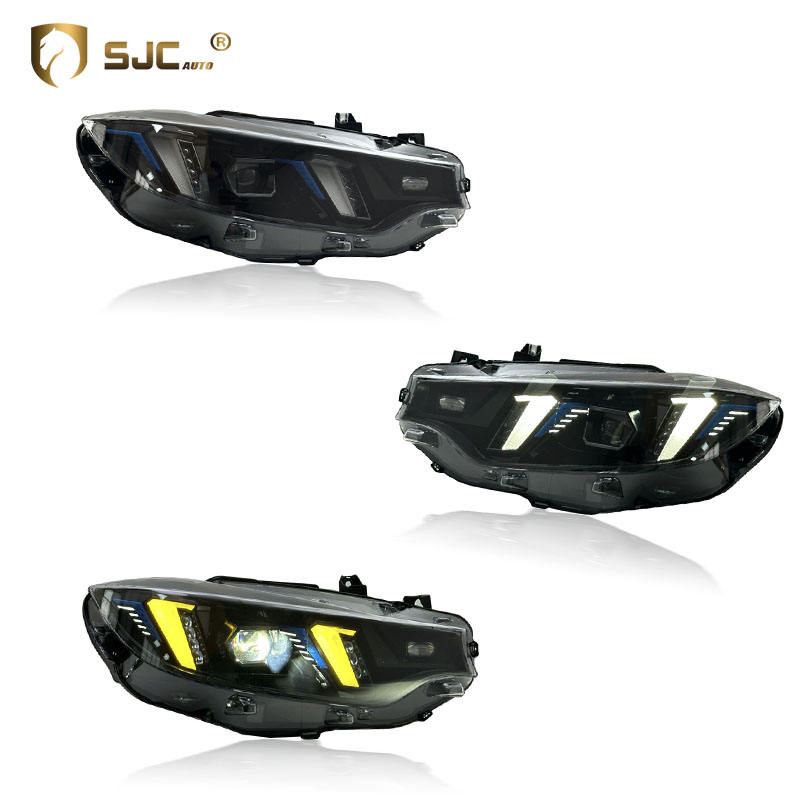 SJC Auto Snake Eye Style Headlight for BMW 4 Series F32 F36 F82 F80 M4 LED Head Lamp 2013-2019 Yellow And White DRL Head Light
