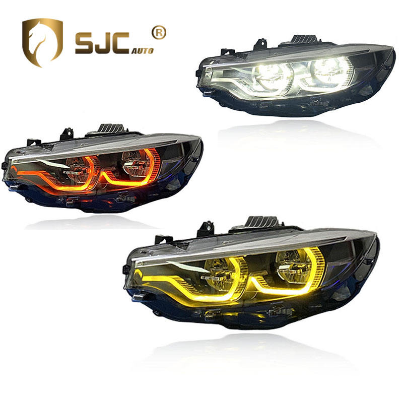 SJC Auto V3 Original Silver CSL DRL Headlight for BMW 4 Series F32 F36 F82 M3 F80 White Yellow Red LED Daytime Running Lamp