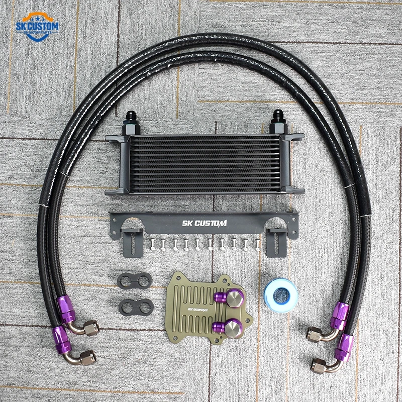 Sk Custom Engine Oil Cooler Kit Compatible With Volkswagen/audi/skoda 1.4t 1.6l Mk5 Mk6 Ea111